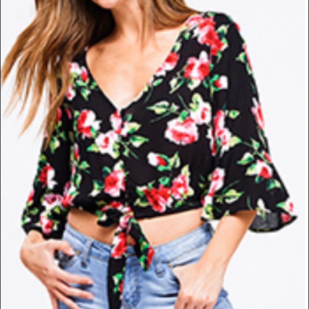 Floral Crop Top